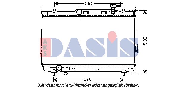 AKS DASIS radiatorius, variklio aušinimas 560019N